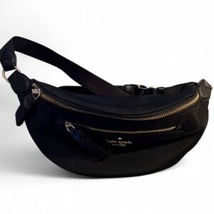 Kate Spade New York Black/Gold Chelsea Belt Bag